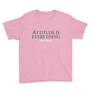 CHARITY PINK YOUTH ATTITUDE SHORT SLEEVE T-SHIRT